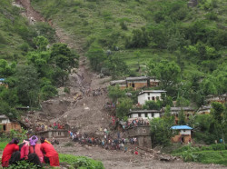 Three members of a family killed in Kavre landslide